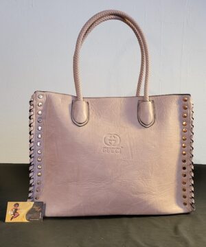 Peach Gucci Studded Tote