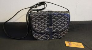 Grey And Black Small Goyard Shoulder Bag